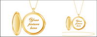 Gold photo pendentifs