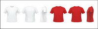 Rojo y camiseta blanca