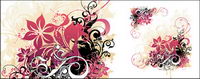 Vector corners purple lace material