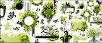 Tendance mode printemps vecteur matriel