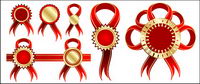 Red Ribbon badge vecteur matriel