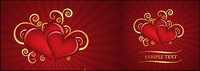 Heart-shaped pattern with the pattern