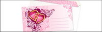 Le logo en forme de coeur enveloppe