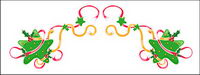 Noël exquise dentelle Vector matriel-20
