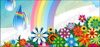 Tendance fleurs arc-en-ciel