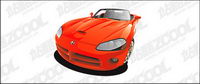 voiture de sport rouge