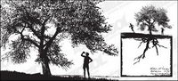 Les gens avec des silhouettes d