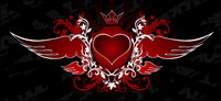 La tendance des ailes en forme de coeur