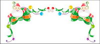 Noël exquise dentelle Vector matriel-2