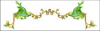Noël exquise dentelle Vector matriel-5