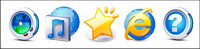 bluewhales series of transparent PNG icon