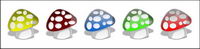 Crystal srie de dessins anims icône champignons