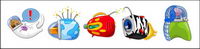 Lovely space series of PNG material