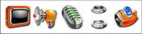 Three-dimensional magnifique icône PNG transparent