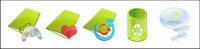 Green charme ordinateur icône png