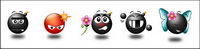 Lovely black bomb icône png-2