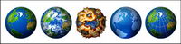 Computer icône sur la terre magnifiquement png transparent