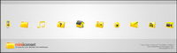 Web Design couramment utiliss petite icône jaune png