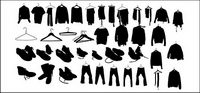 Vector de vtements chaussures