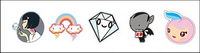 Tokidoki cute tendance icône png
