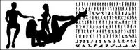 Nombre de posture des personnages en images