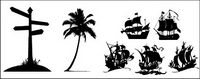 Les signaux routiers, les cocotiers, l