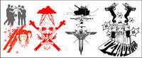 Vector srie de matire picturale tendance-2