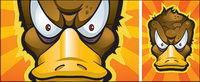 Vector cartoon canard matriel