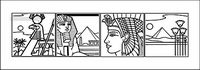 Egypte 4 grille de dessin vectoriel carte
