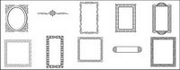 Pratiques de dentelle frontire vecteur lment matriel