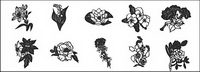 Dessin de fleurs vecteur matriel