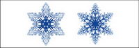 beaux flocons vecteur matriel