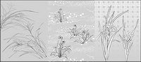 Vector dessin de fleurs-48 (fleurs et d