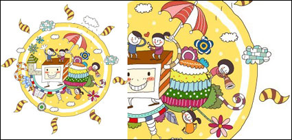 Korea cute Vector 2