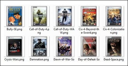 Computer games and movies cover png icons -1