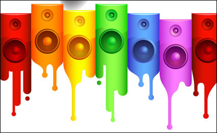 Horn, paint vector