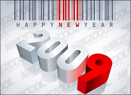 barcode vector free download. Barcode, Happy New Year