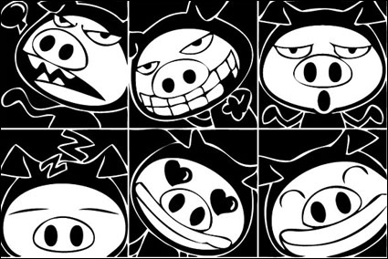 Pig Vector material