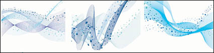 Waves, lines, wavy lines vector material