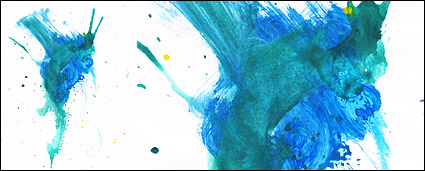 Before the ink watercolor picture material-041