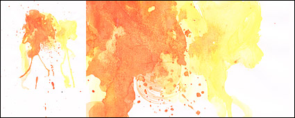 Before the ink watercolor picture material-037