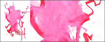 Before the ink watercolor picture material-033
