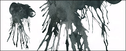 Before the ink watercolor picture material-027