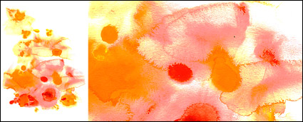Before the ink watercolor picture material-014