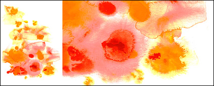 Before the ink watercolor picture material-004