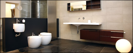 The spacious bathroom fashion picture material