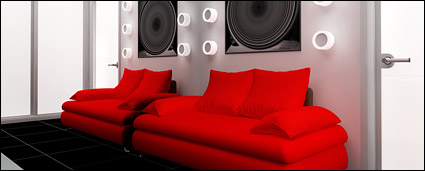 Fashion decorated living room picture material-4