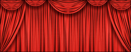 Exquisite red curtain picture material