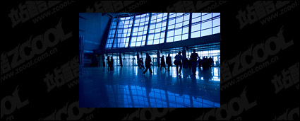 Airport hall picture material