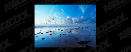 The sea at dusk picture material-2